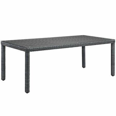 EAST END IMPORTS Summon 83 in. Outdoor Patio Dining Table, Gray EEI-1942-GRY
